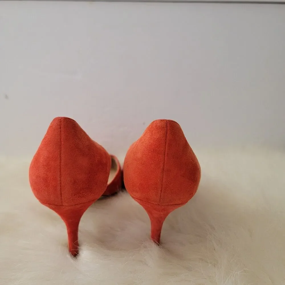 j. crew made in Italy D'orsay suede pump wmns sz 9.5 rust
